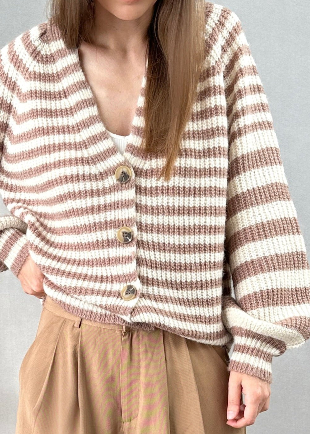 Gerda Striped Cardigan - alldeserved.com