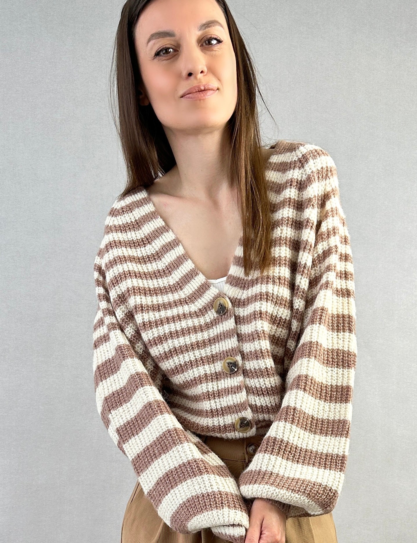 Gerda Striped Cardigan - alldeserved.com