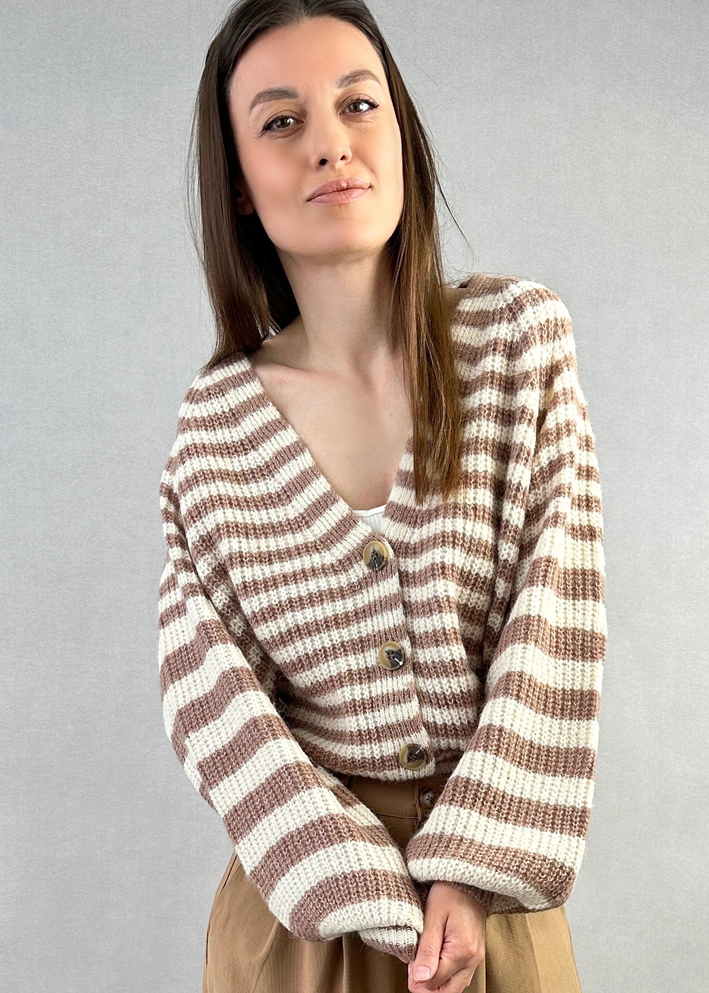 Gerda Striped Cardigan - alldeserved.com