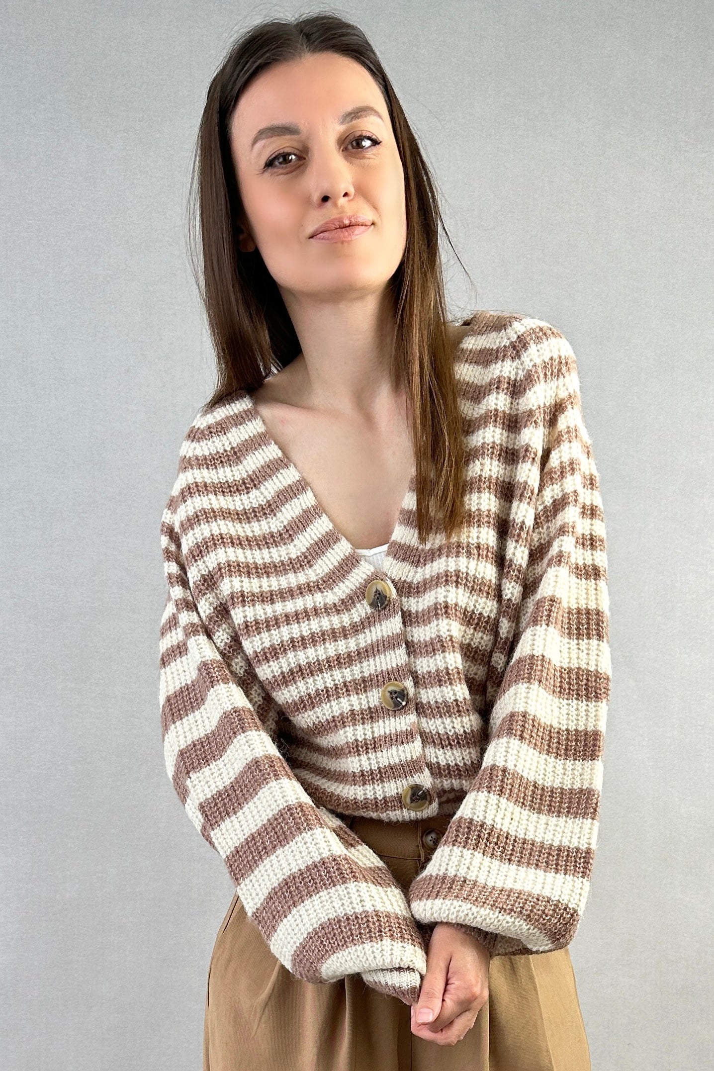 Gerda Striped Cardigan - alldeserved.com