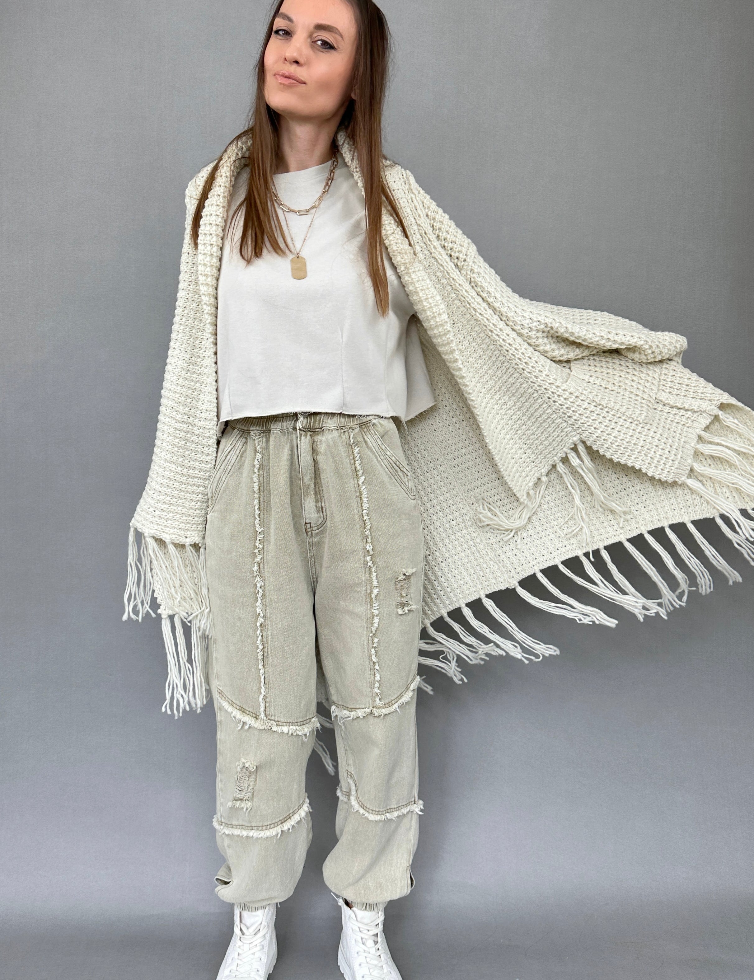 Bohemian Distressed Joggers - alldeserved.com