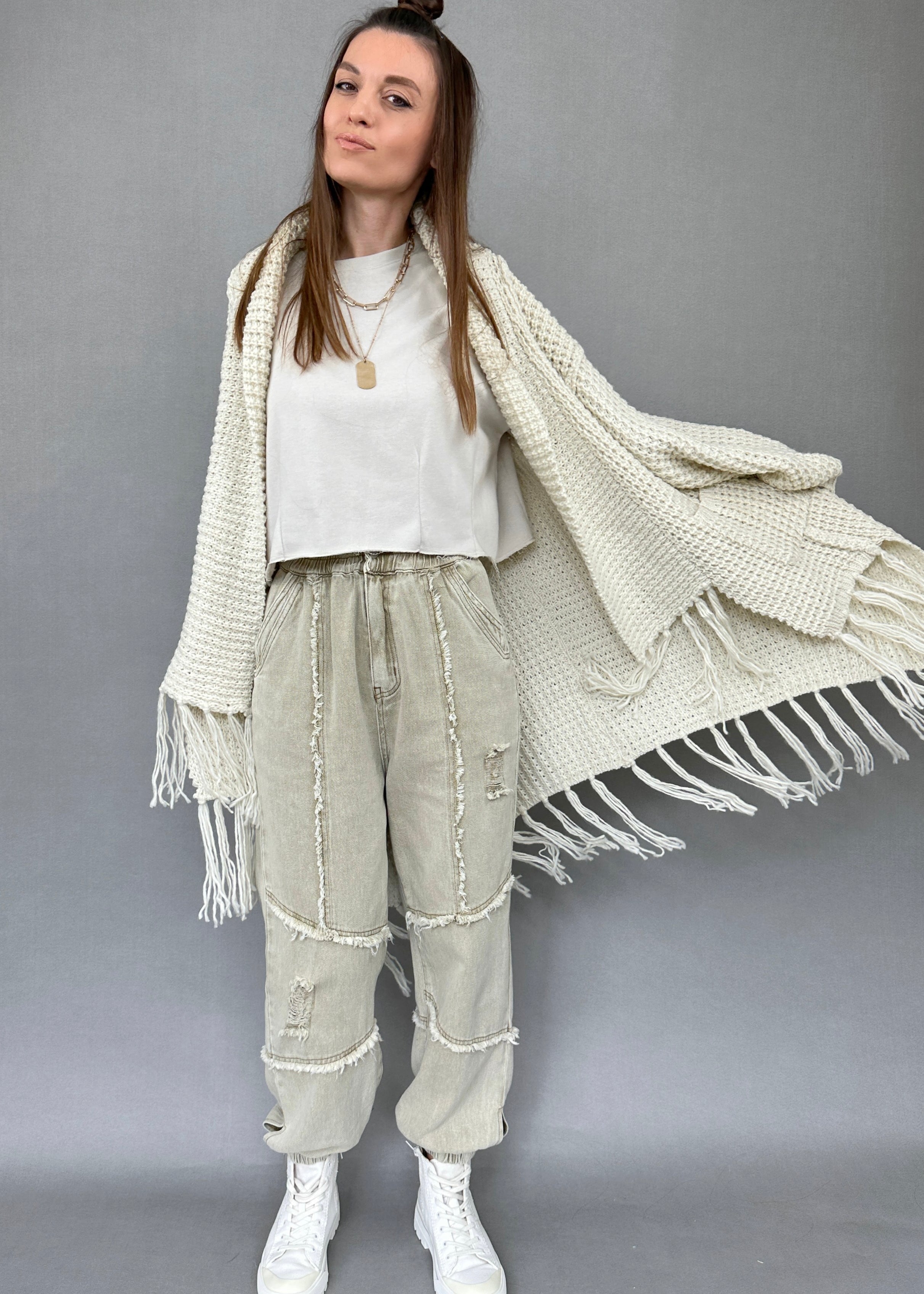 Bohemian Distressed Joggers - alldeserved.com