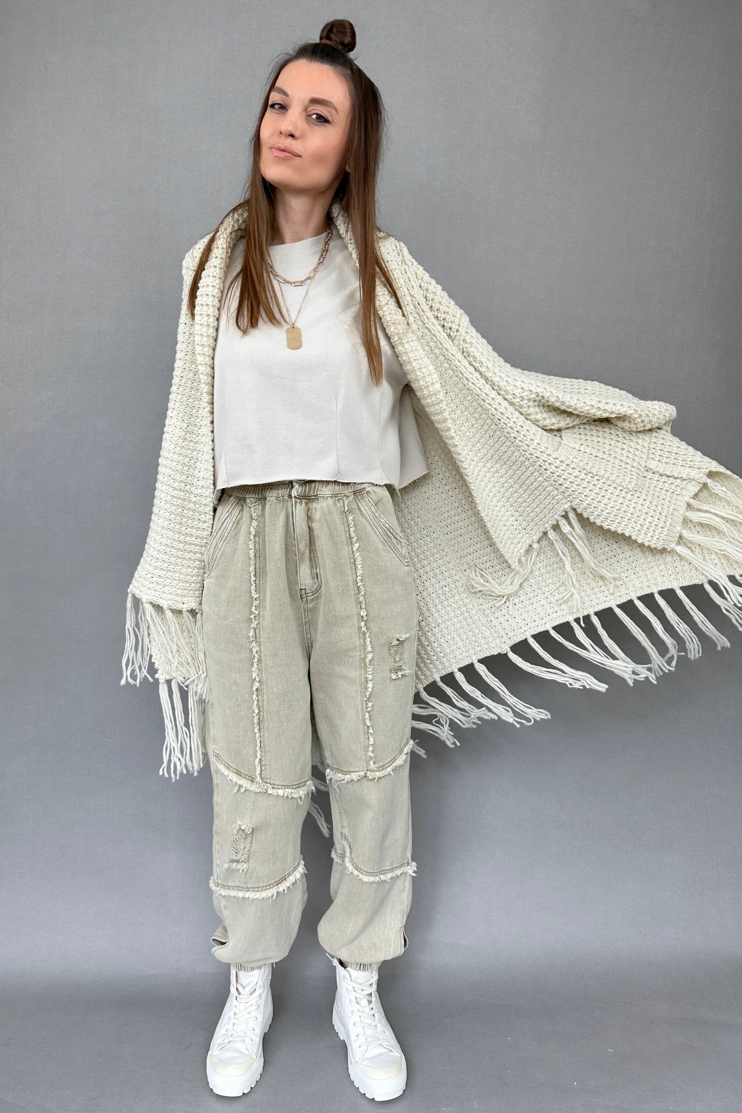 Bohemian Distressed Joggers - alldeserved.com