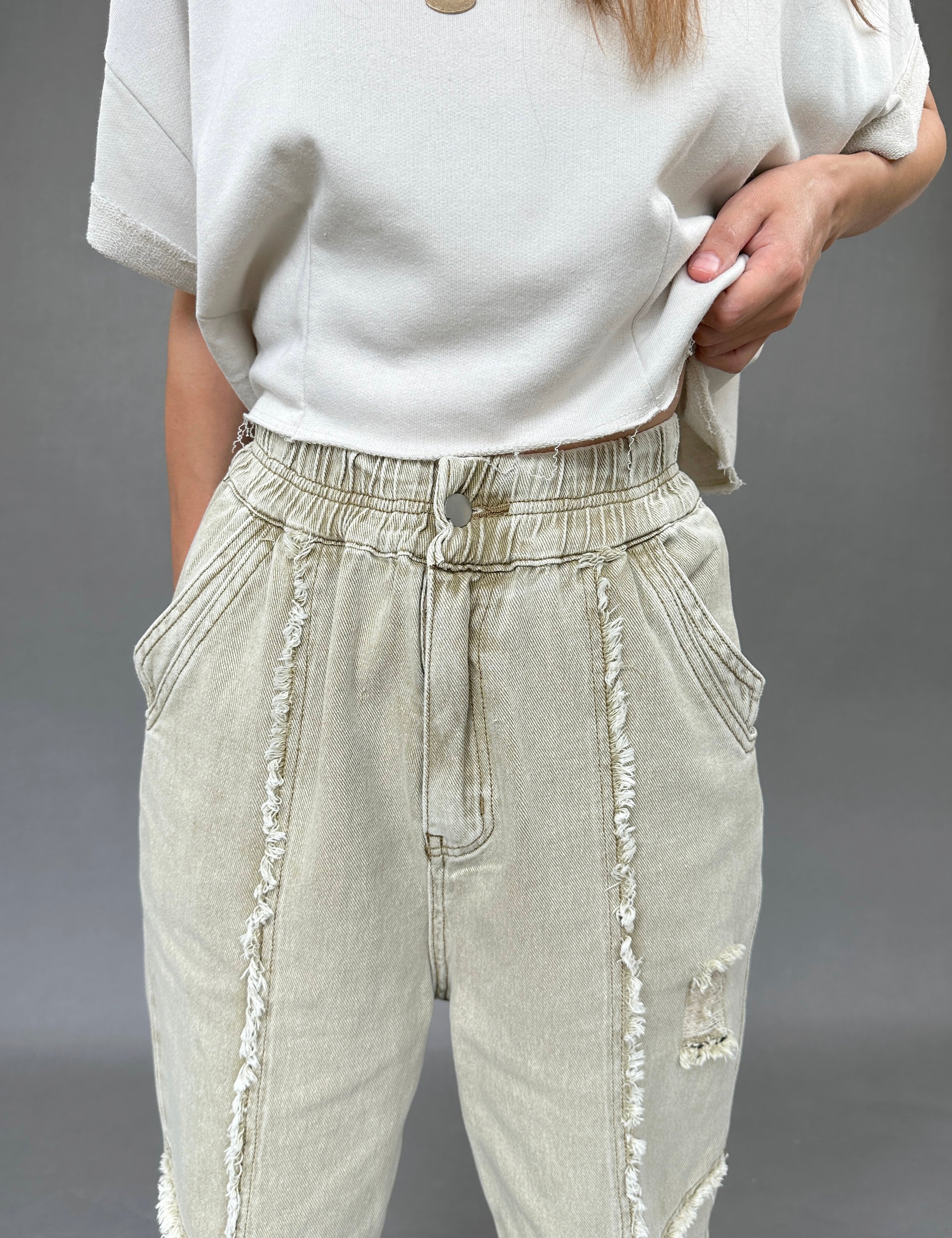 Bohemian Distressed Joggers - alldeserved.com