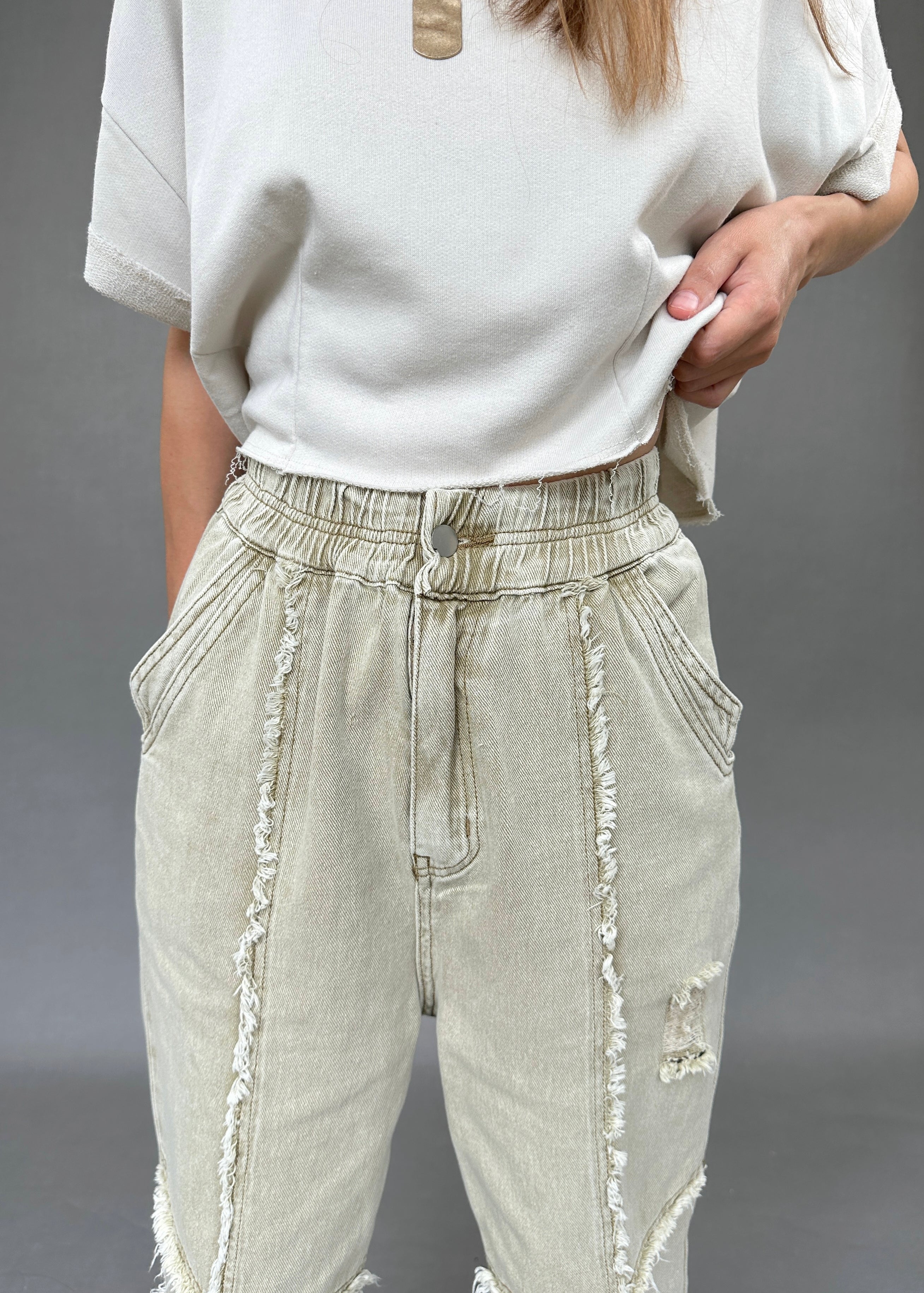 Bohemian Distressed Joggers - alldeserved.com