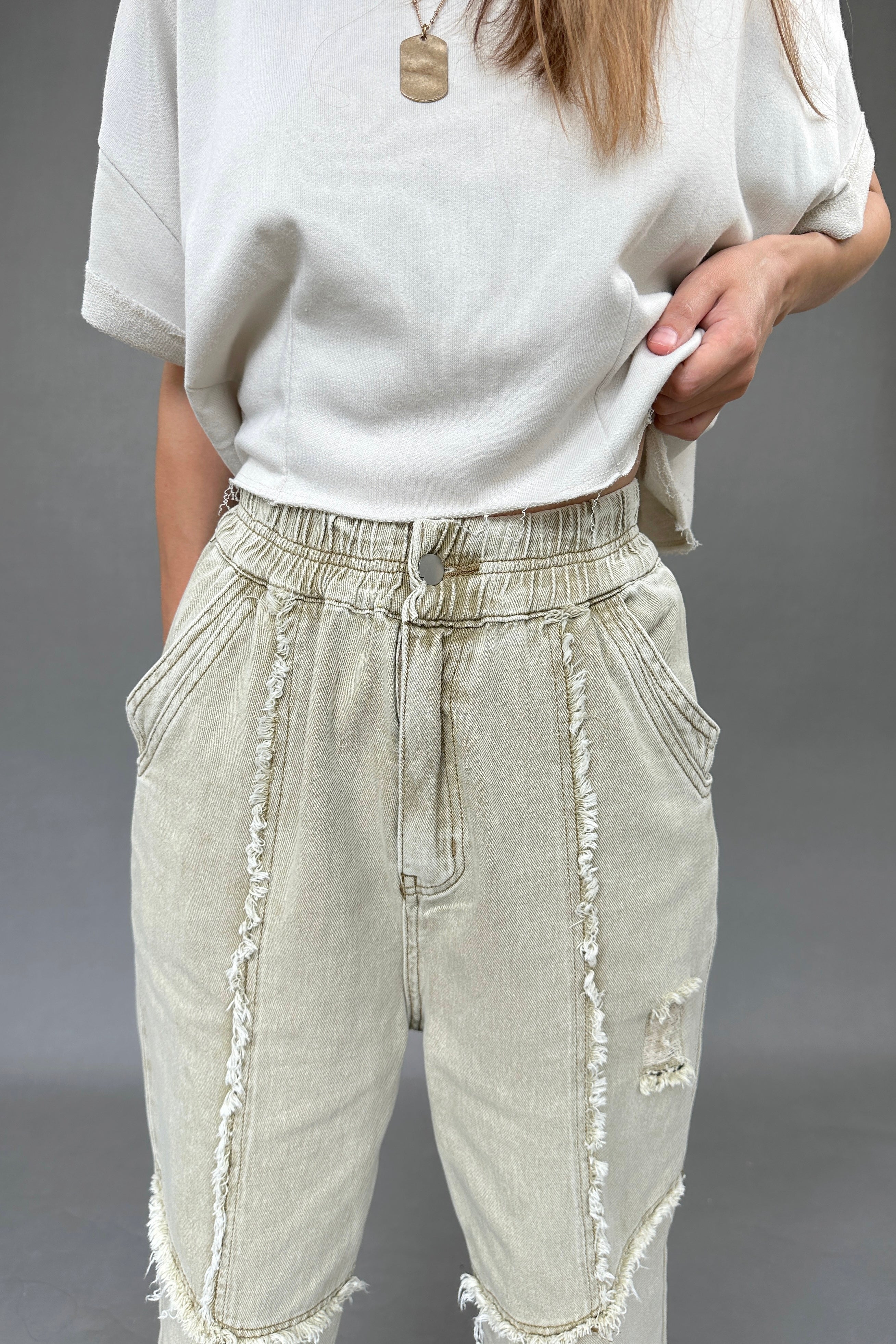 Bohemian Distressed Joggers - alldeserved.com
