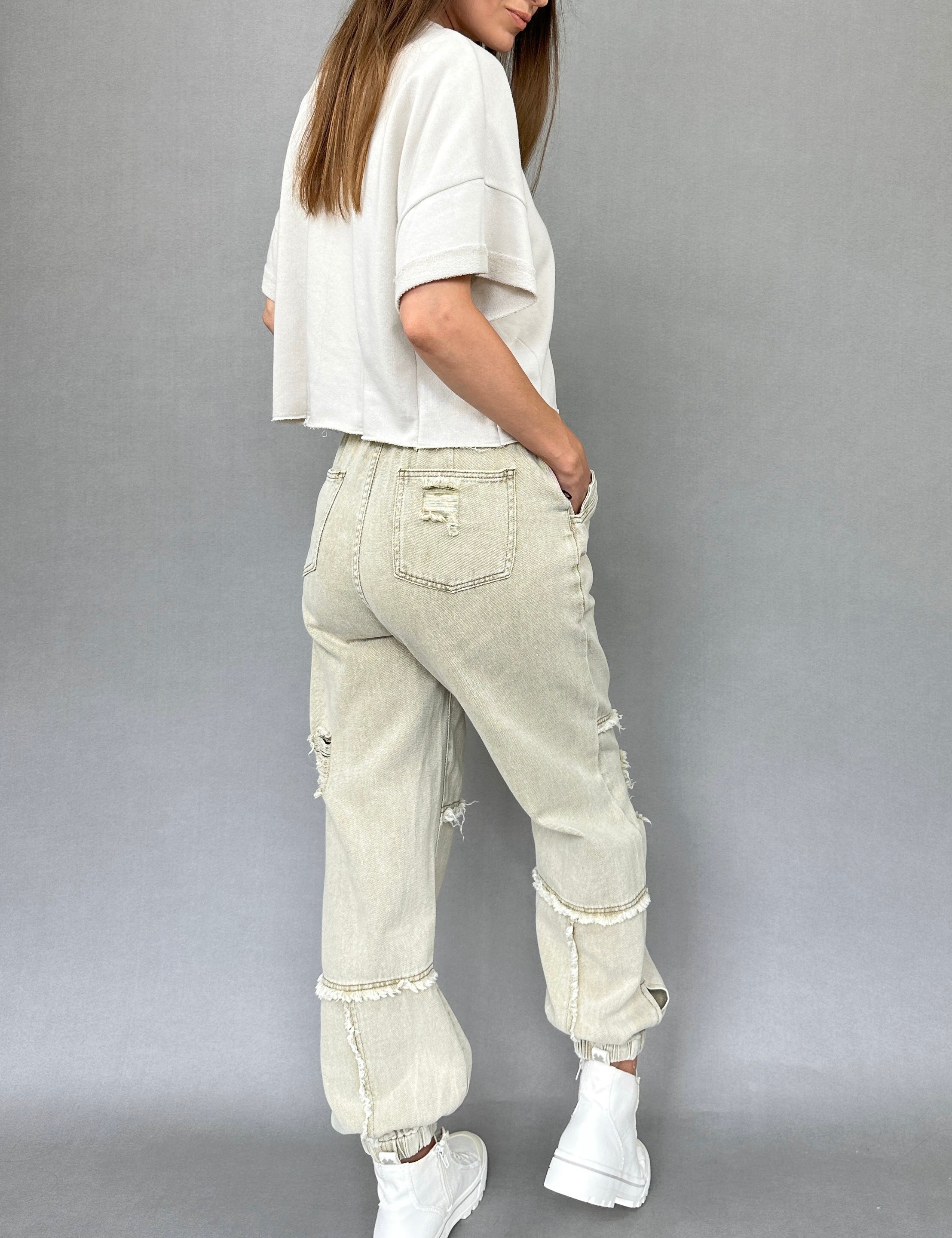 Bohemian Distressed Joggers - alldeserved.com