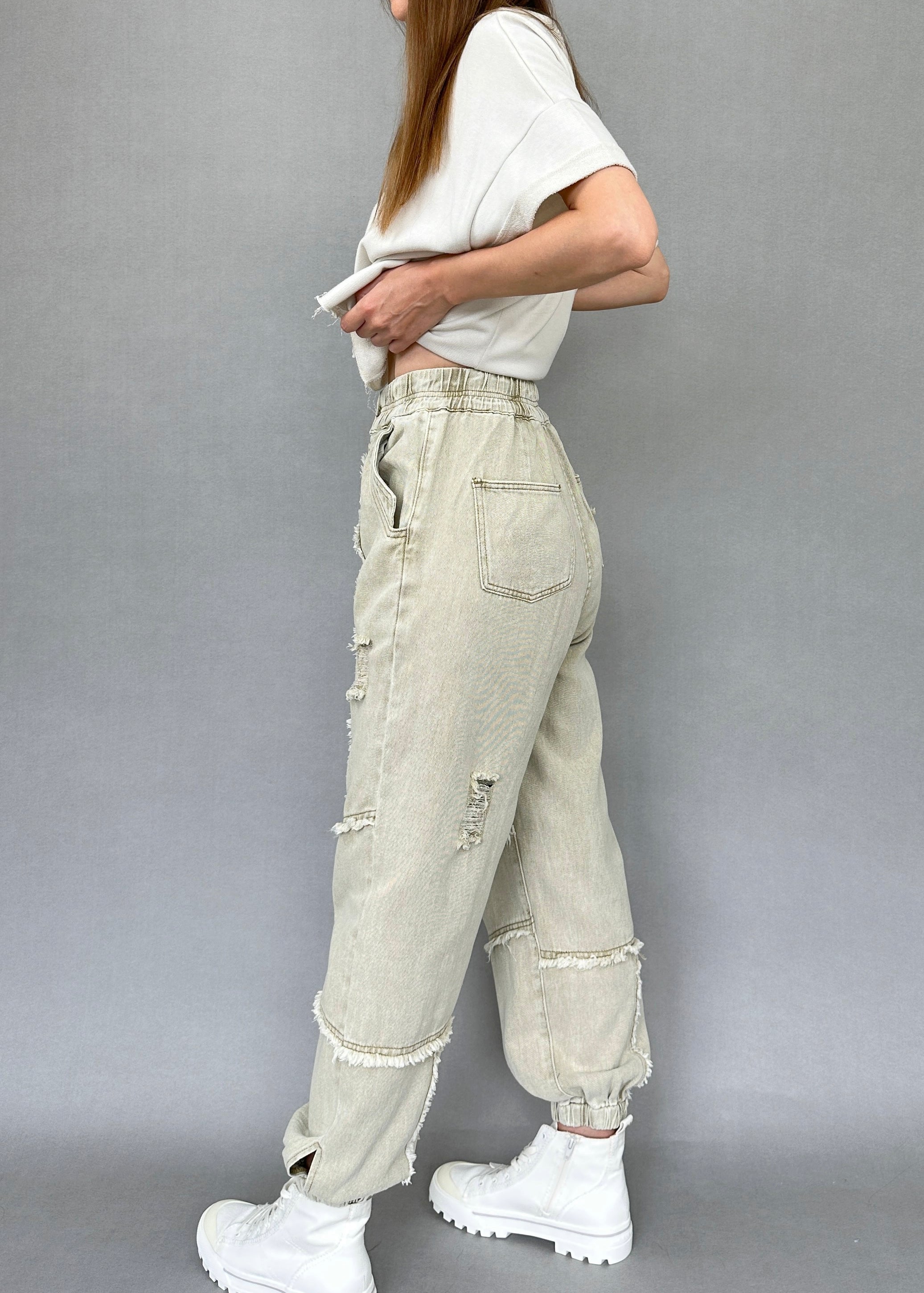 Bohemian Distressed Joggers - alldeserved.com