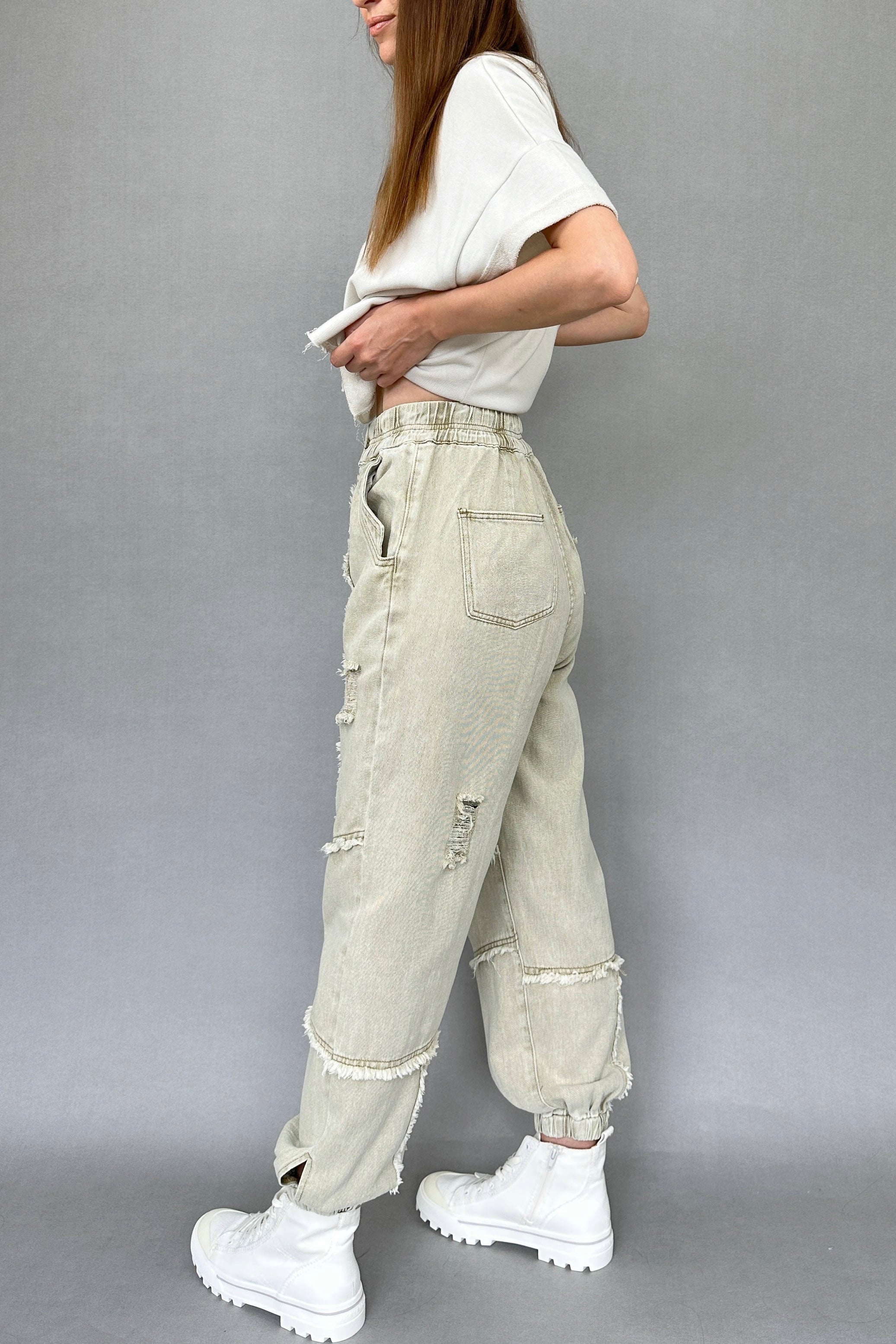 Bohemian Distressed Joggers - alldeserved.com