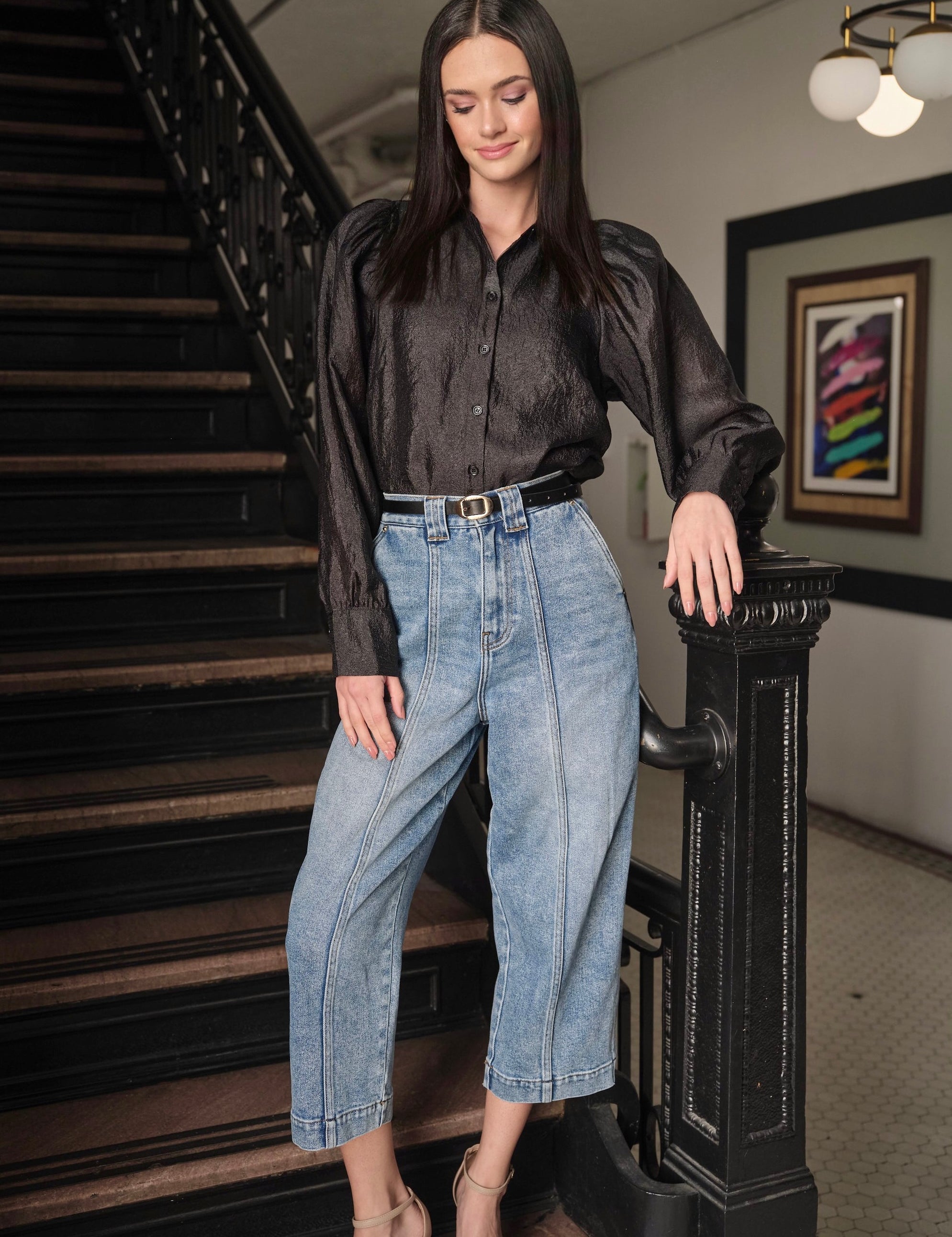 Tailor Cropped High-Rise Mom Jeans - alldeserved.com