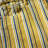 Venus Stripe Barrel Jeans - Yellow