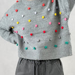 Pom Pom Knit Sweater - alldeserved.com