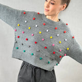Pom Pom Knit Sweater - alldeserved.com