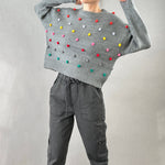 Pom Pom Knit Sweater - alldeserved.com