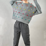 Pom Pom Knit Sweater - alldeserved.com
