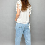 Dreamers Ruffle Sleeves Top - alldeserved.com