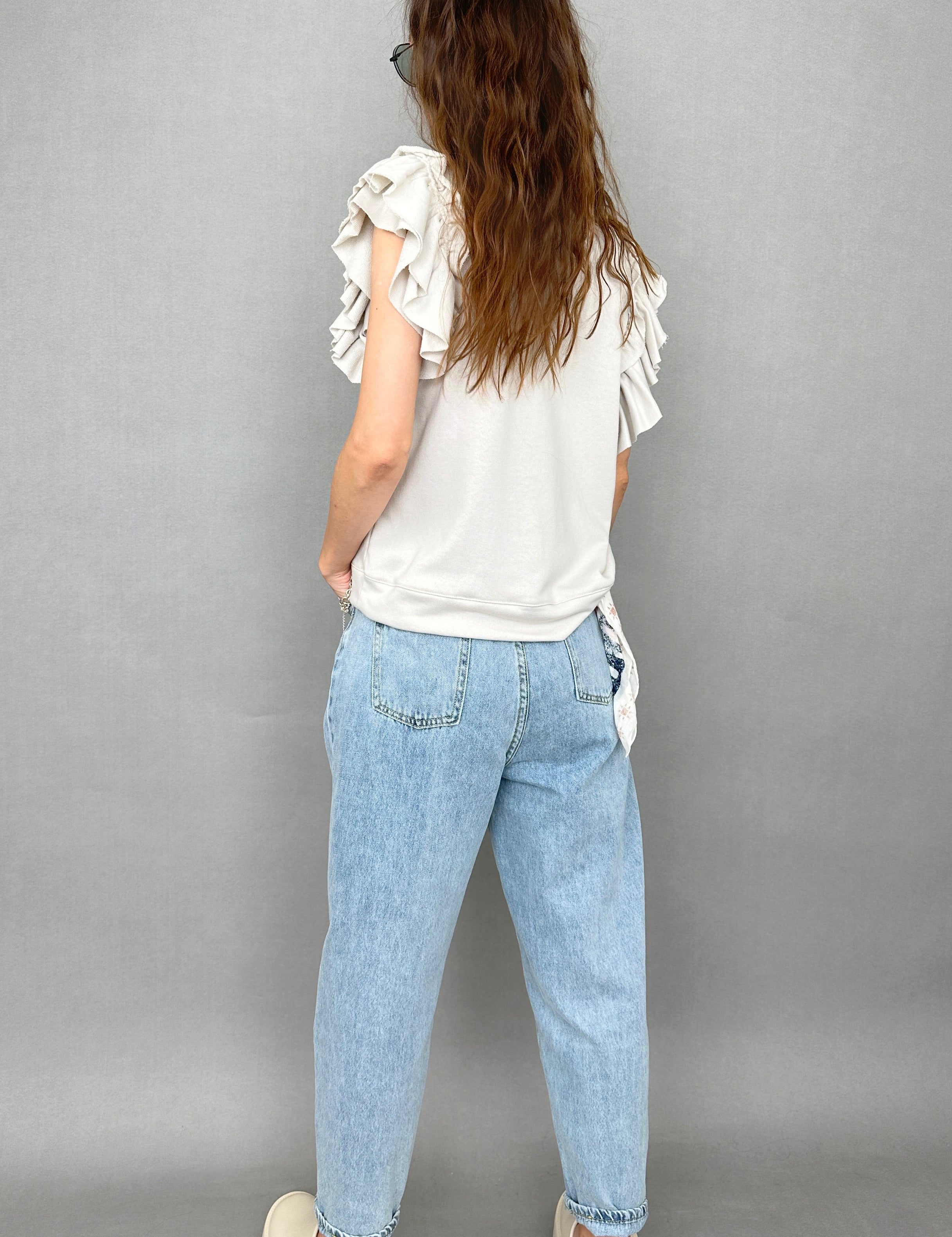 Dreamers Ruffle Sleeves Top - alldeserved.com
