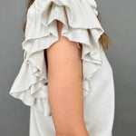 Dreamers Ruffle Sleeves Top - alldeserved.com