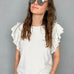 Dreamers Ruffle Sleeves Top - alldeserved.com
