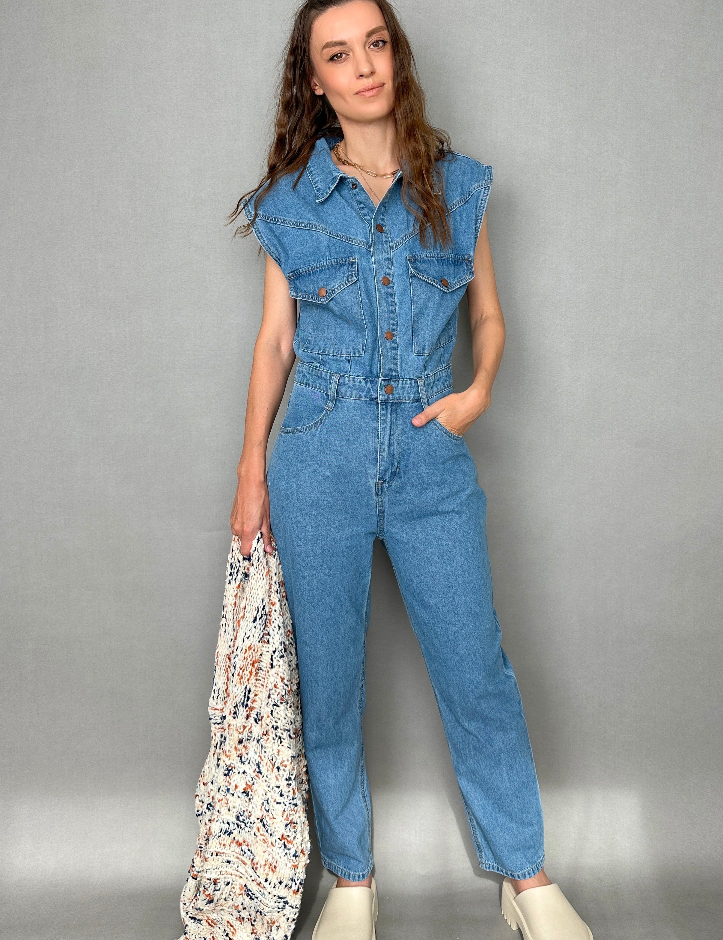 NYC Denim Jumpsuit - alldeserved.com