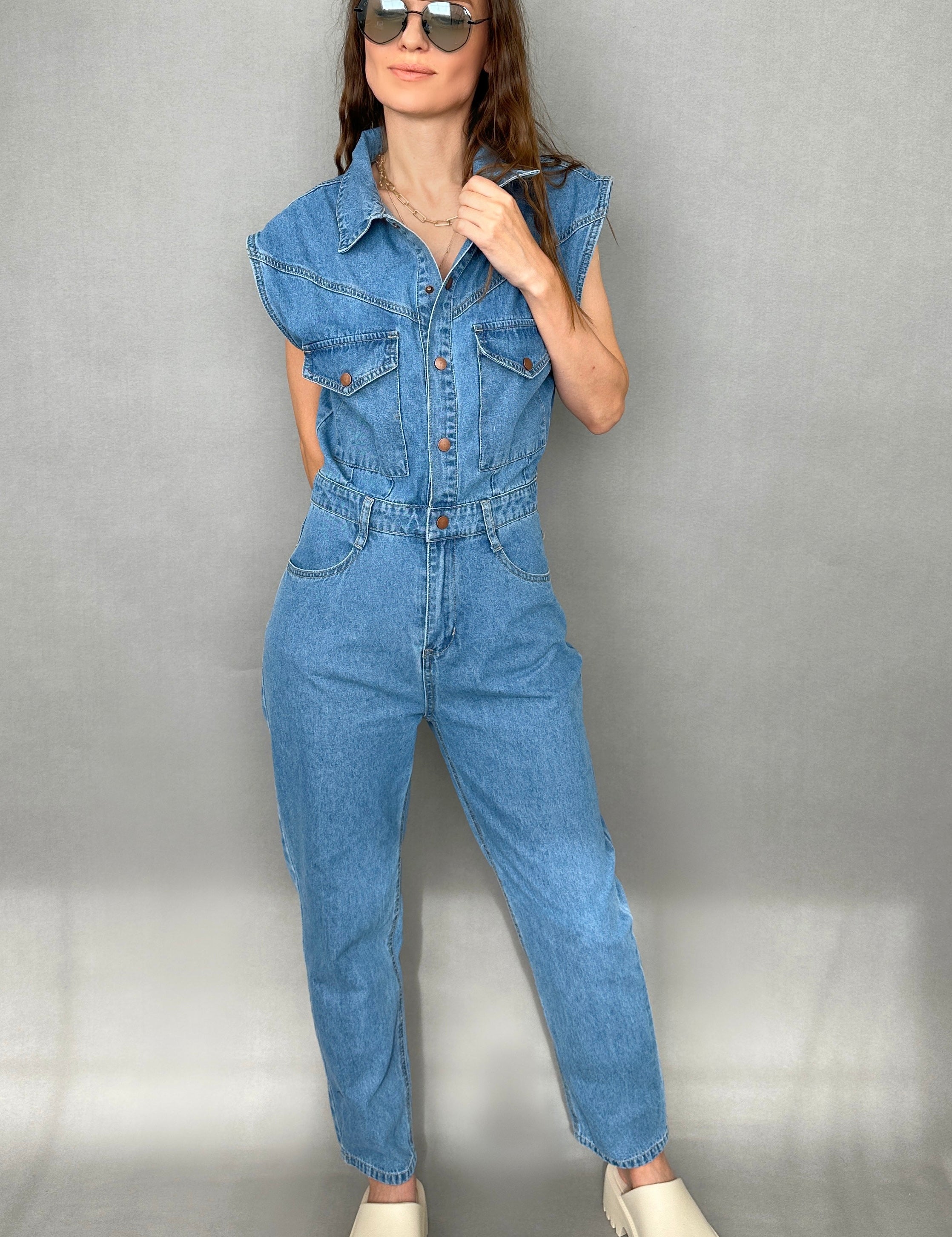 NYC Denim Jumpsuit - alldeserved.com