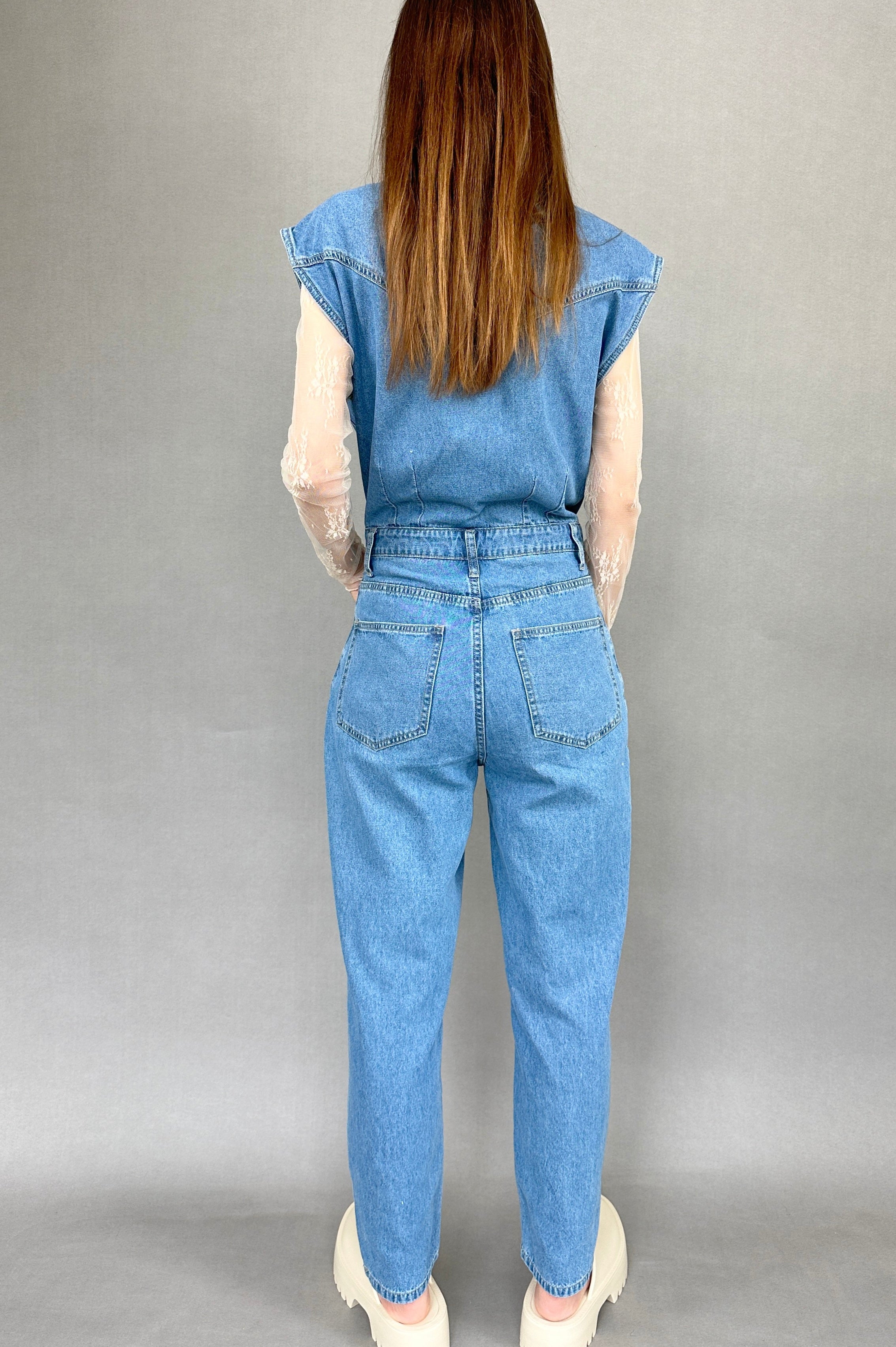 NYC Denim Jumpsuit - alldeserved.com