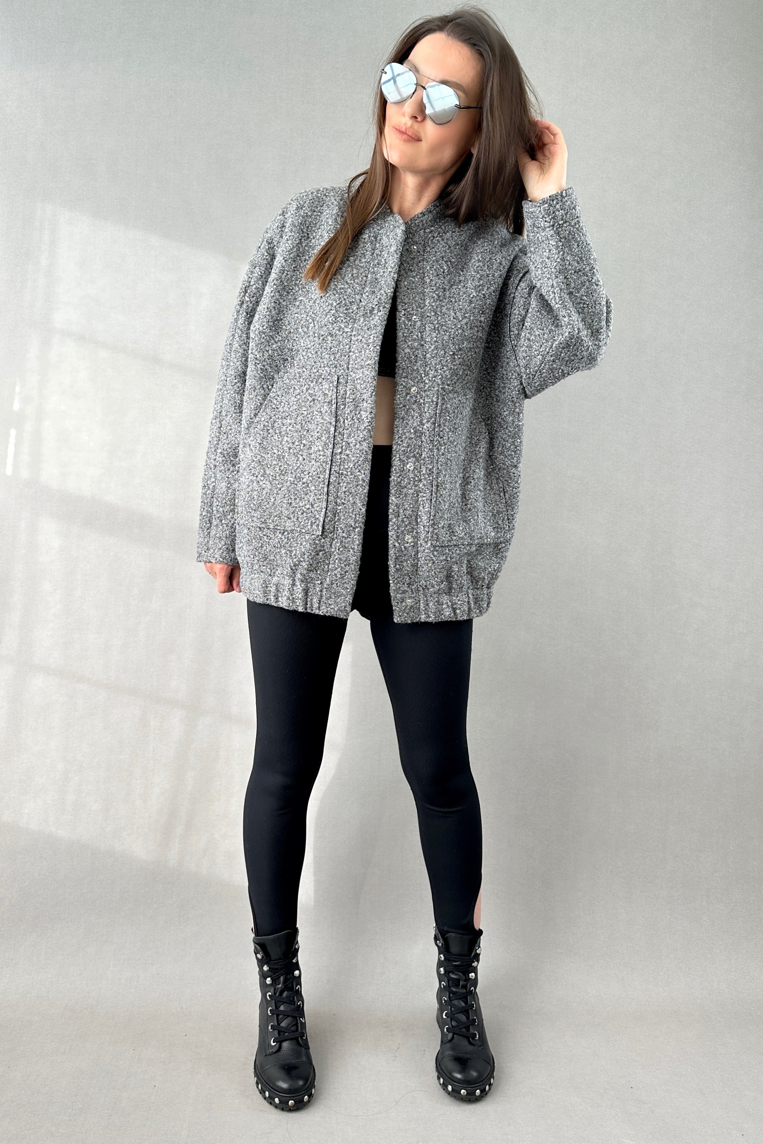 Petite Brushed Bomber Jacket - alldeserved.com