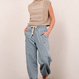Malibu Striped Pull-On Pants - alldeserved.com