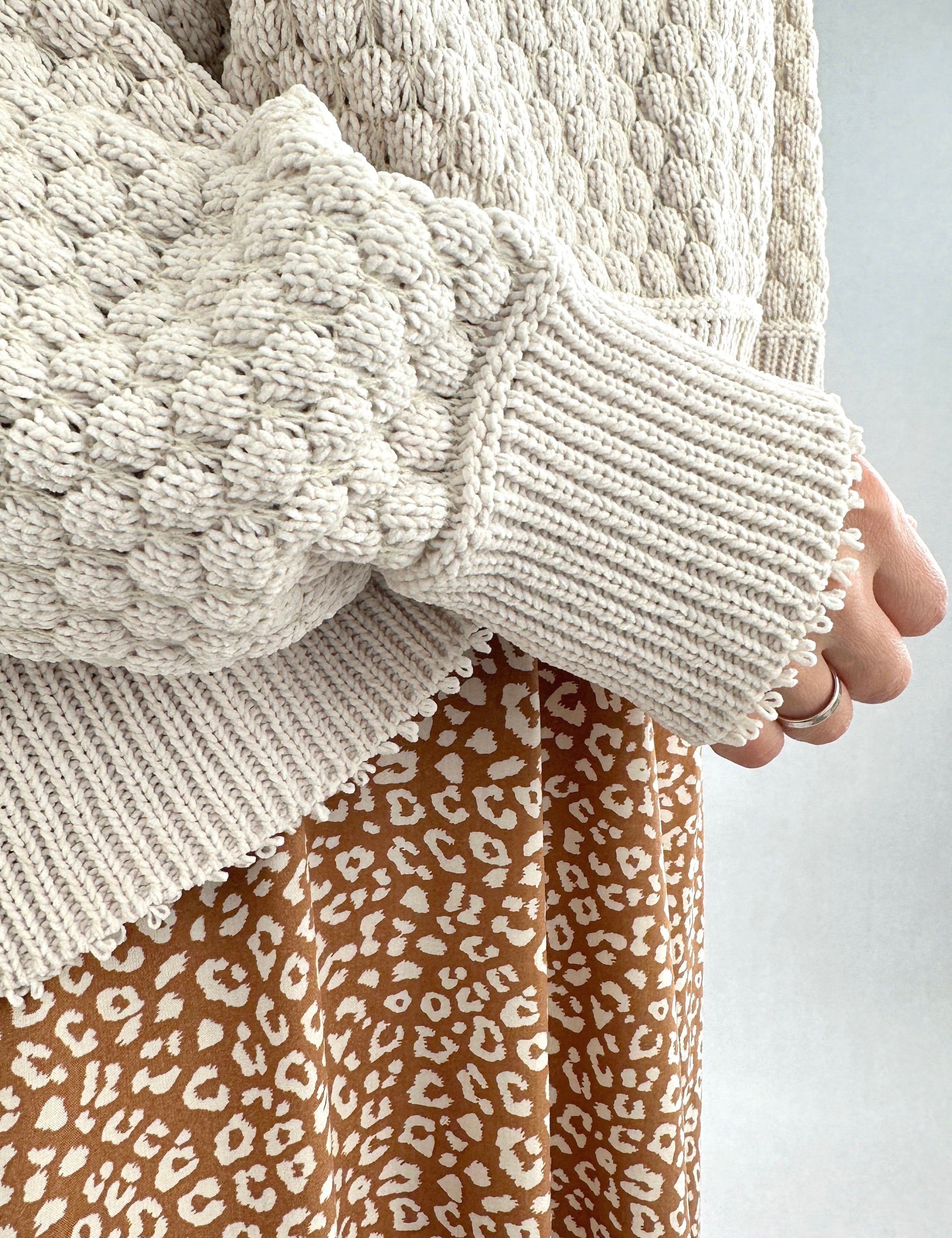 The Street Oversized Ribbed Sweater - alldeserved.com