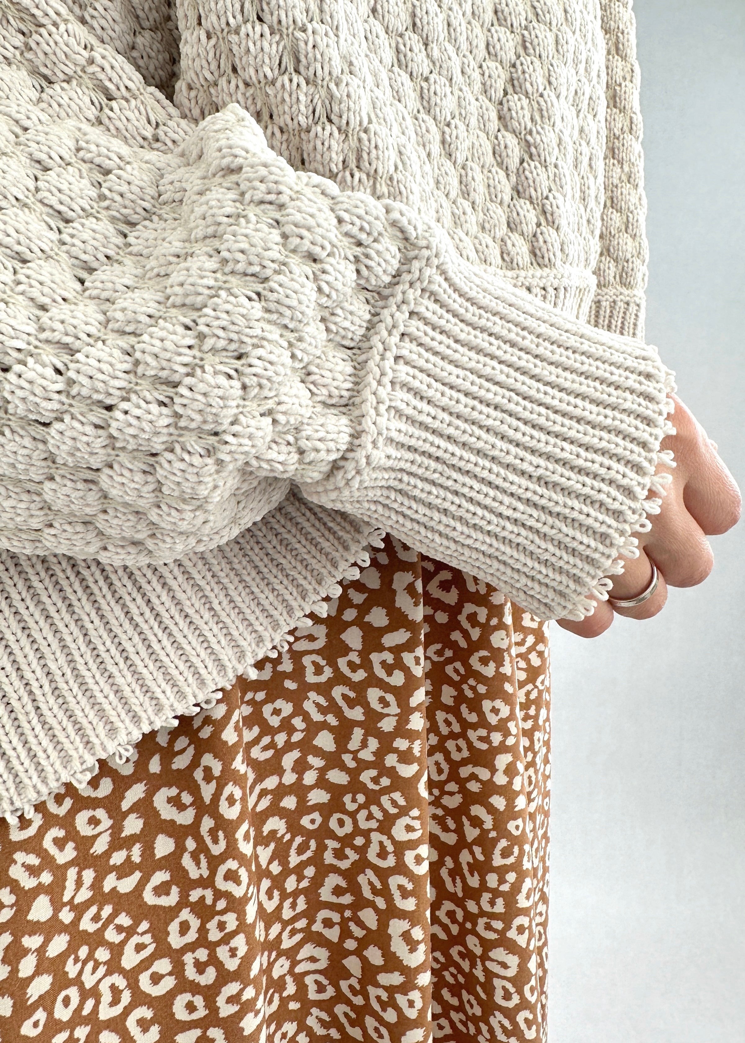 The Street Oversized Ribbed Sweater - alldeserved.com