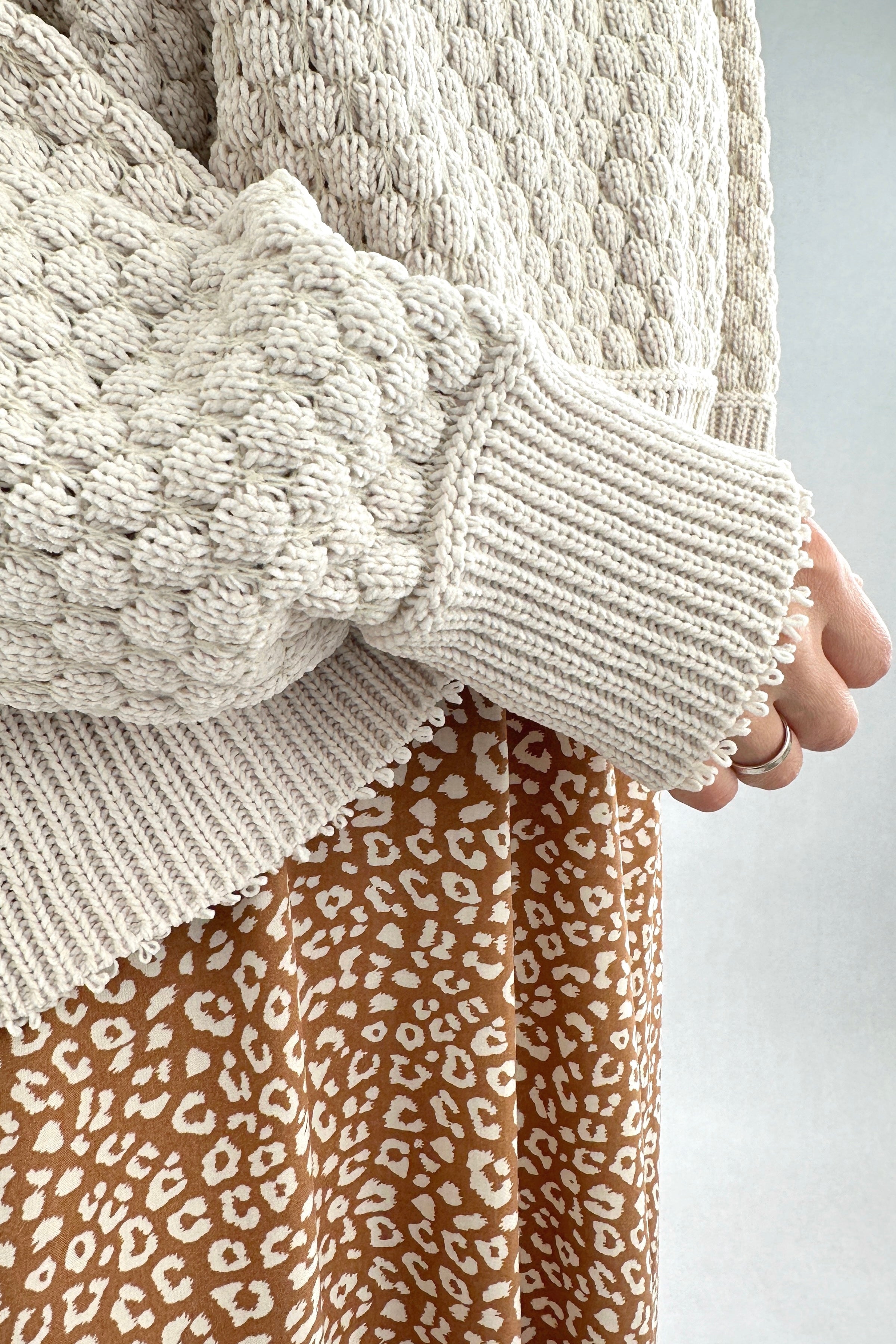 The Street Oversized Ribbed Sweater - alldeserved.com
