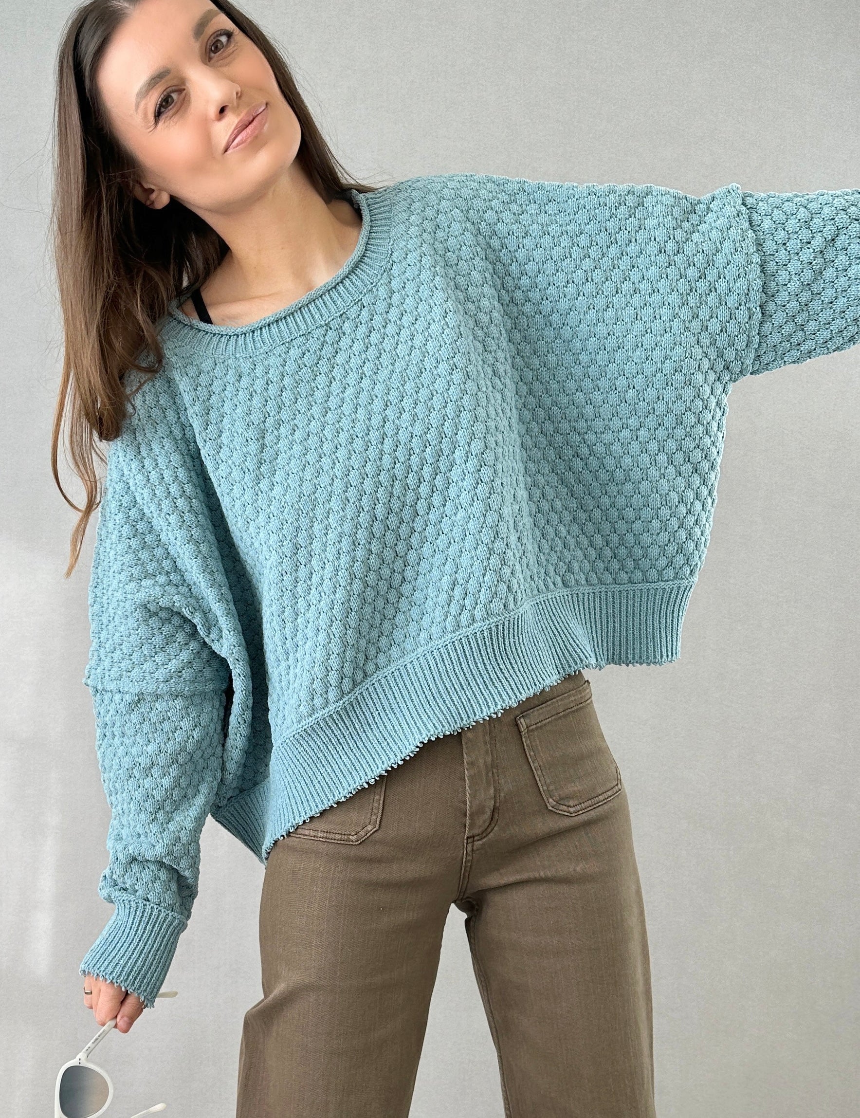 The Street Oversized Ribbed Sweater - alldeserved.com