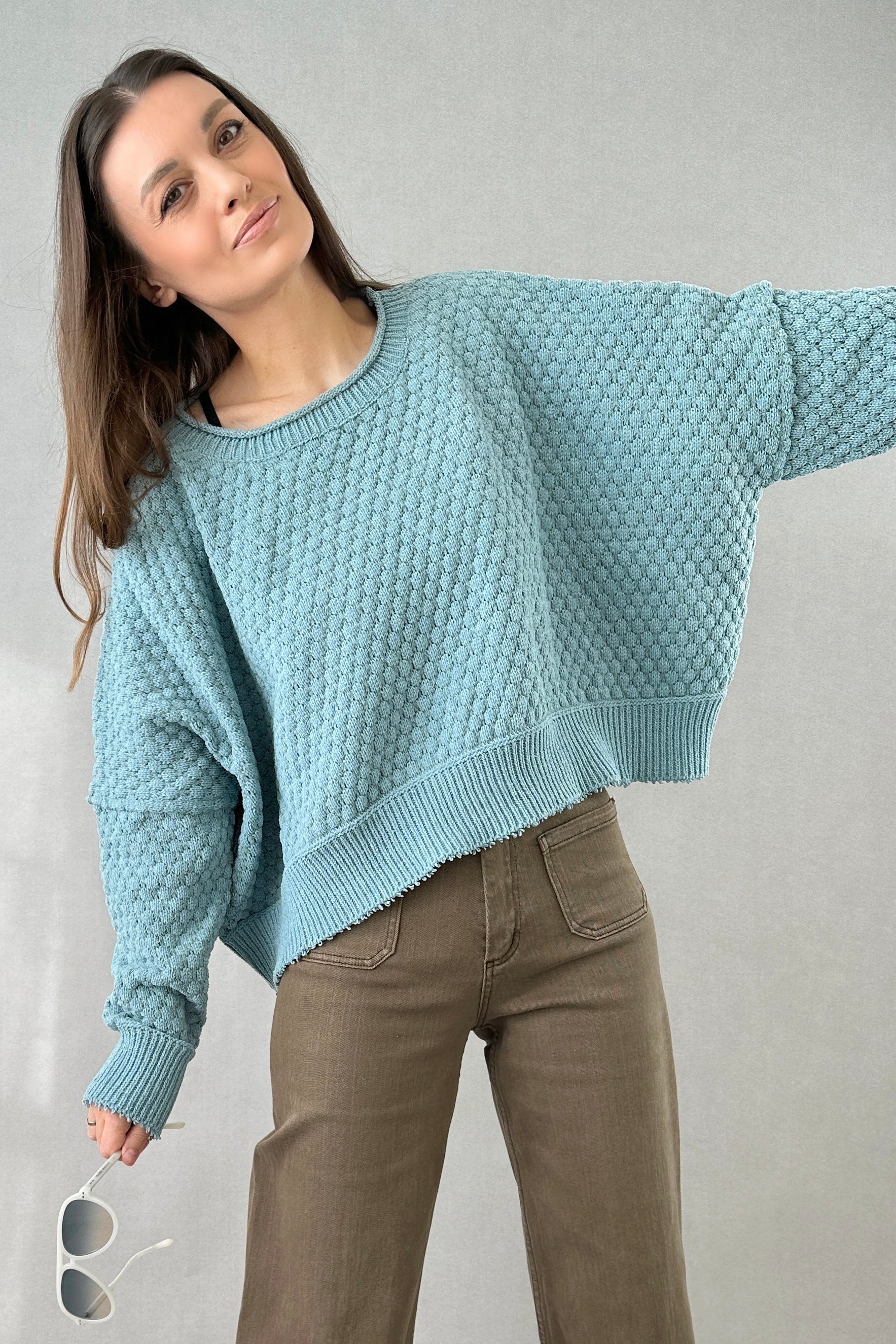 The Street Oversized Ribbed Sweater - alldeserved.com