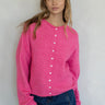 Things Between Piper Cardigan Bubblegum Pink - front view