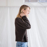 Hailey Button Down Cardigan - Chocolate