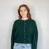 Hailey Button Down Cardigan (Piper Cardigan) in Forest Green – front view