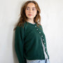 Things Between Piper Cardigan Forest Green - front 