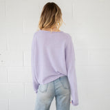 Hailey Button Down Cardigan - Lavender