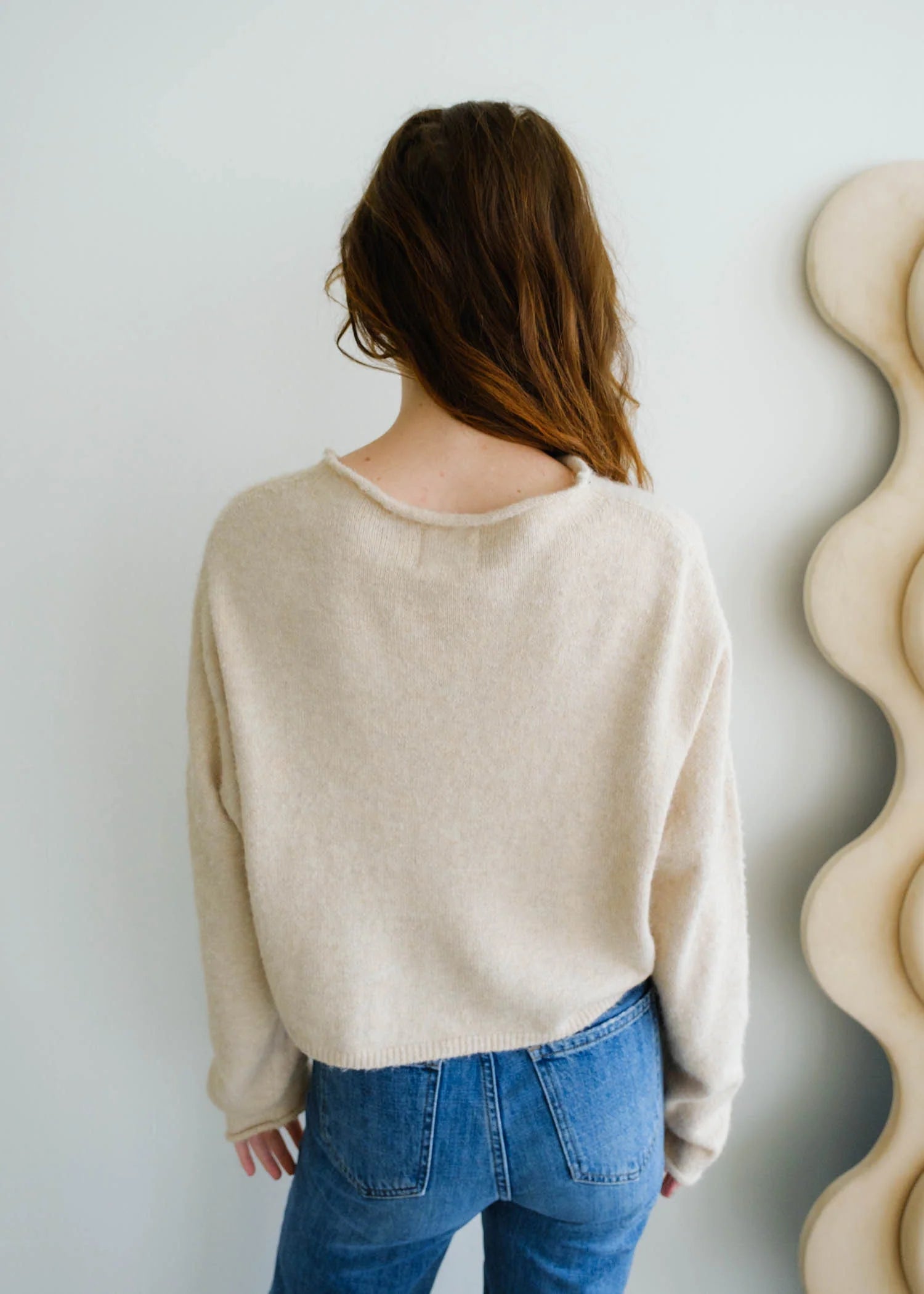 Hailey Button Down Cardigan - Natural
