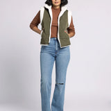 Ava Reversible Sherpa Quilted Vest