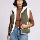 Ava Reversible Sherpa Quilted Vest