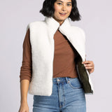 Ava Reversible Sherpa Quilted Vest