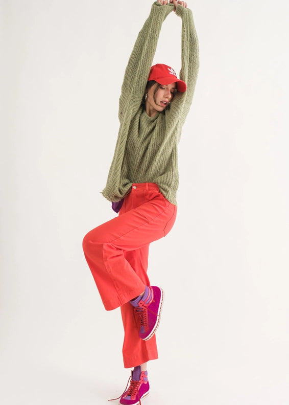 COZY Distressed Loose Pullover Sweater - alldeserved.com