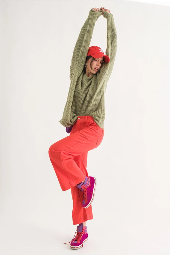 COZY Distressed Loose Pullover Sweater - alldeserved.com