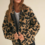 Leopard Print Teddy Jacket - alldeserved.com