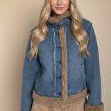 Teddy-Lined Denim Jacket