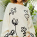 Contrast Yarn Floral Sweater - alldeserved.com