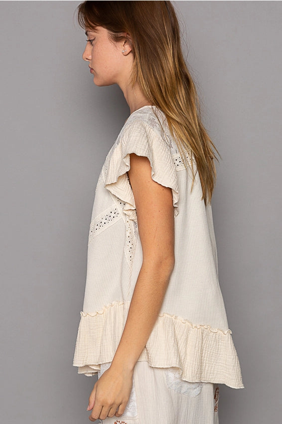 Bohemian Ruffle Lace Top - alldeserved.com