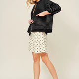 Moxie Barrel Shorts - Polka Dot Cream
