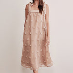 Arianna 3D Dot Midi Dress - alldeserved.com